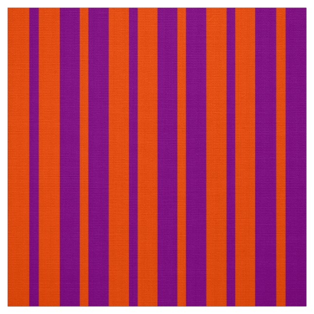 Orangefarbenes, Lila Design der Streifen Stoff (Muster)