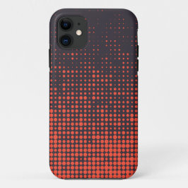 Orangefarbenes, modernes, urbanes Halbtonmuster Case-Mate iPhone Hülle