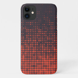 Orangefarbenes, modernes, urbanes Halbtonmuster Case-Mate iPhone Hülle
