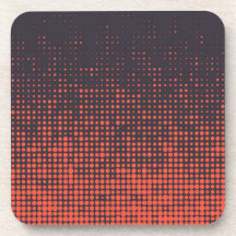 Orangefarbenes, modernes, urbanes Halbtonmuster