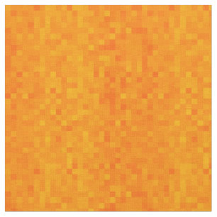 Orangefarbenes Mosaikmuster, Stoff