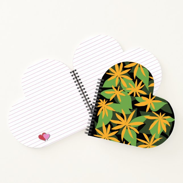 Orangefarbenes Notizbuch (Innenseite)