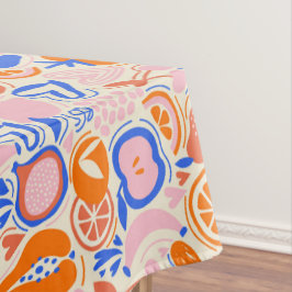 Orangefarbenes Obst Gemüse Tischdecke