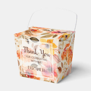 Orangefarbenes Party Geschenkschachtel