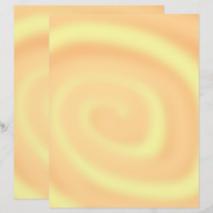 Orangefarbenes und gelbes Mischpapier Swirk Scrapb