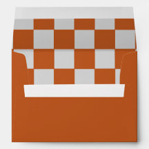 Orangefarbenes und graues Schachbrett