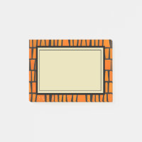 Orangefarbenes und schwarzes afrikanisches Stammes