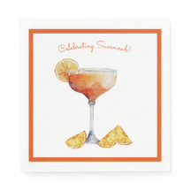 Orangefarbenes und weißes Brautparty