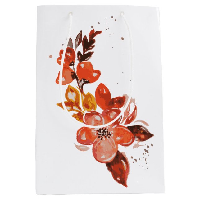 Orangefarbenes Wasser Mittlere Geschenktüte (Vorderseite)