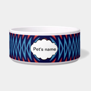 Orangefarbenes Windmühle abstraktes Design Napf