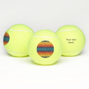 Orangefarbenes Windmühle abstraktes Design Tennisbälle