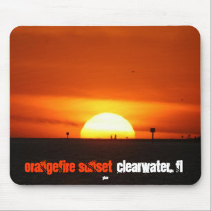 OrangeFire Sonnenuntergang durch Ybor Mousepad
