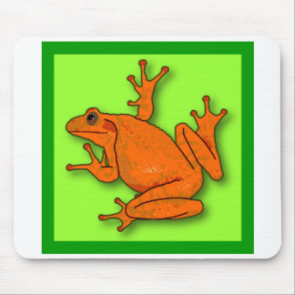 Orangefrorener Mauspad