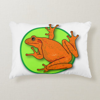 Orangefrorener Pilz Dekokissen