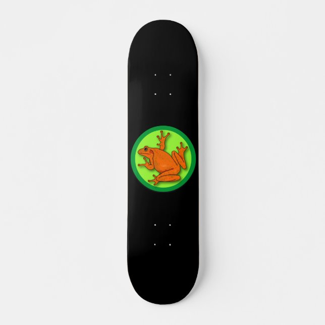 Orangefrorener Skateboard (Vorne)