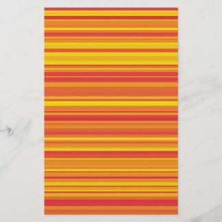 Orangegelbe Streifen Nahtloses Muster Briefpapier