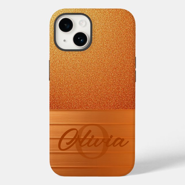 Orangegold Case-Mate iPhone Hülle (Rückseite)