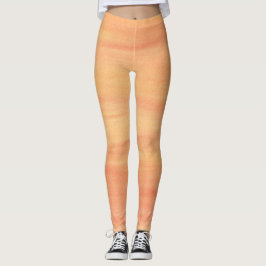 Orangelbe Pfirsichmischungen Leggings