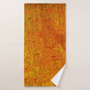 Orangelber Grunge Hintergrund Abstract,Art,Backgr Badehandtuch