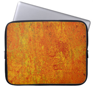 Orangelber Grunge Hintergrund Abstract,Art,Backgr Laptopschutzhülle