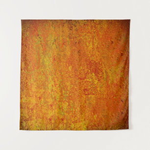Orangelber Grunge Hintergrund Abstract,Art,Backgr Wandteppich