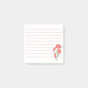 Orangen Blumen Post-it-Notizen Post-it Klebezettel