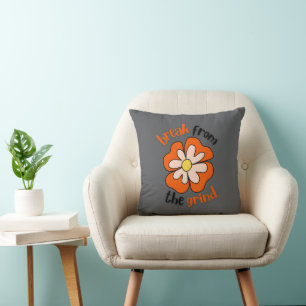 Orangen-Blüten-Kissen Kissen