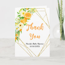 Orangen Citrus Baby Shower