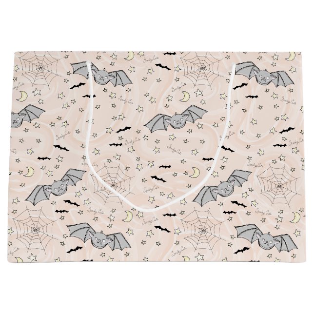 Orangen Fledermäuse schwach Niedliches Geschlecht  Große Geschenktüte (Vorderseite)