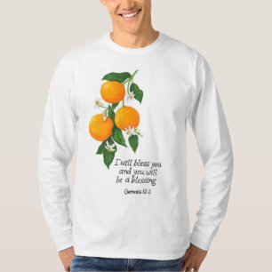 Orangen Frucht Genesis 12:2 T-Shirt