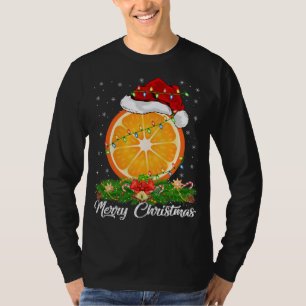 Orangen Früchte Lover Weihnachtsmannmütze Orange C T-Shirt