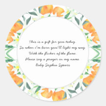 Orangen - Gebetskandle