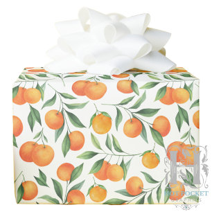 Orangen Geschenkpapier
