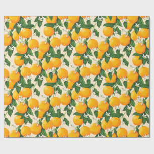 Orangen Geschenkpapier