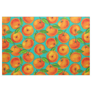 Orangen in blau stoff