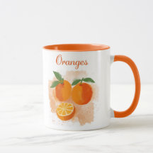 Orangen Kaffee Tasse - Wählen Sie Ihr Obst aus