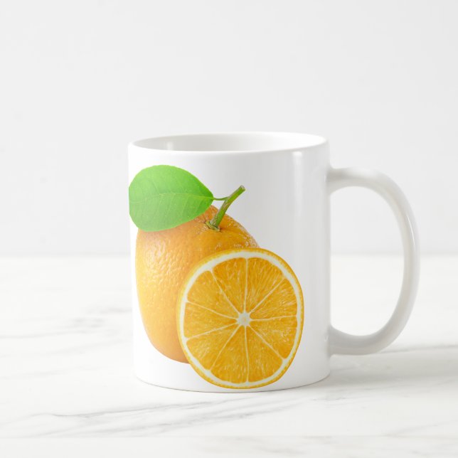 Orangen Kaffeetasse (Rechts)