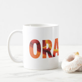 Orangen Kaffeetasse
