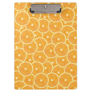 Orangen Klemmbrett