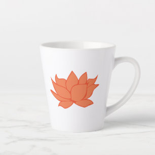 Orangen-Lotus-Latte-Tasse Milchtasse