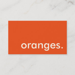 Orangen. LoyalitätsLochkarte Treuekarte