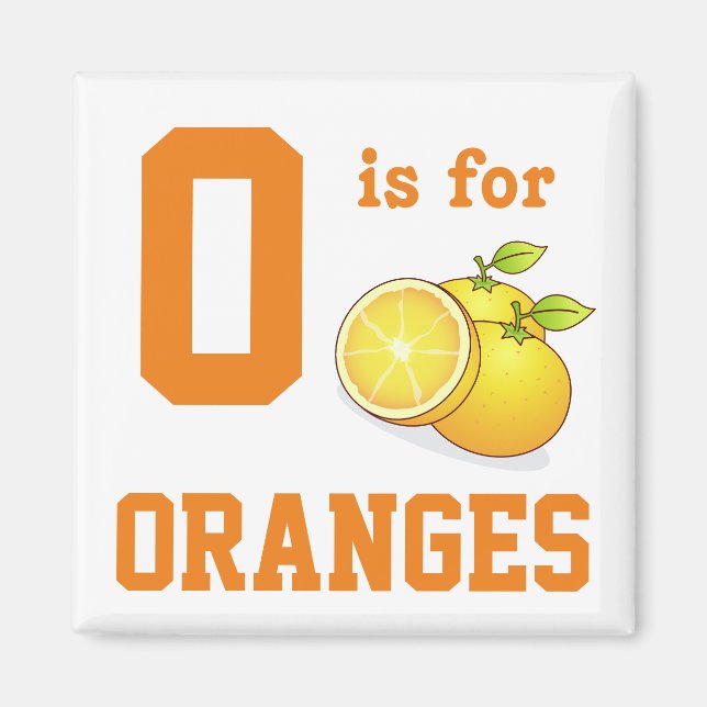 Orangen Magnet (Vorne)