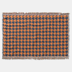 Orangen-/Marine-Hahnentrittmuster Decke