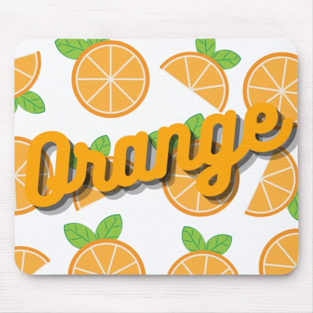 Orangen Mousepad (Vorne)
