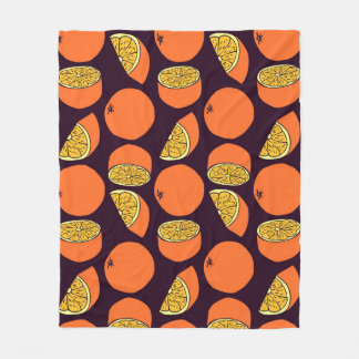Orangen nahtlose Muster, Vintage Textur. Fleecedecke