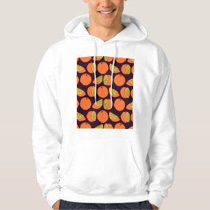 Orangen nahtlose Muster, Vintage Textur. Hoodie
