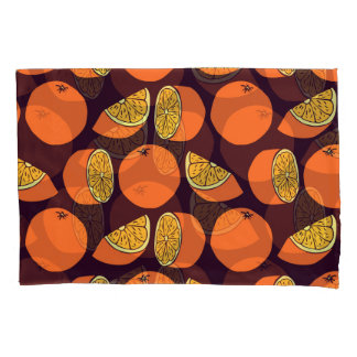 Orangen nahtlose Muster, Vintage Textur. Kissenbezug