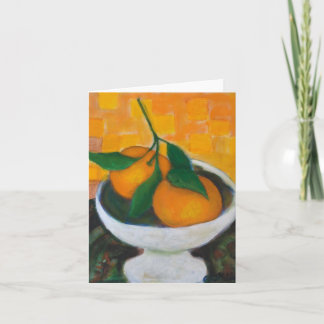 Orangen Notecard Karte