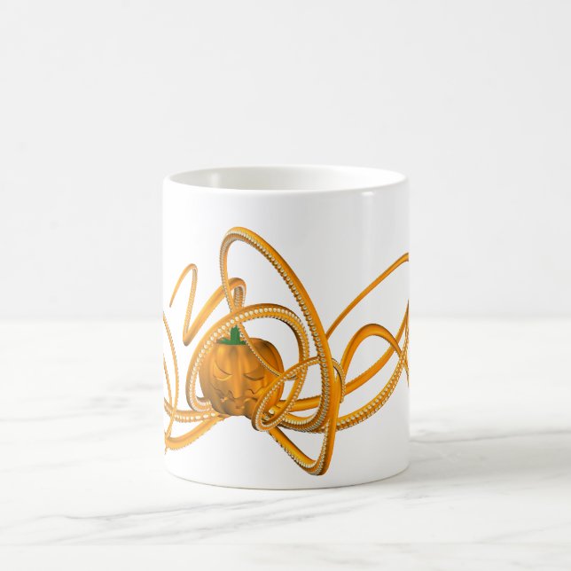 Orangen-Oktopus Kaffeetasse (Mittel)