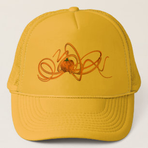 Orangen-Oktopus Truckerkappe